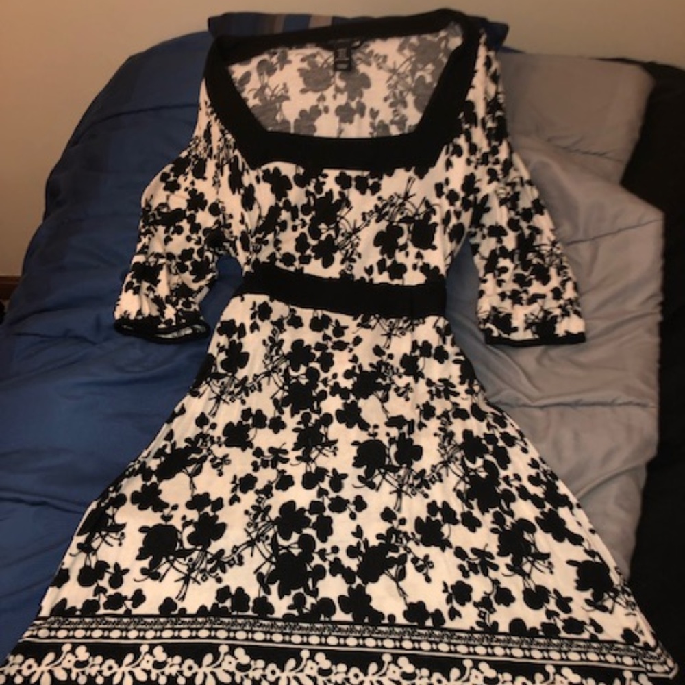 Black and white dress